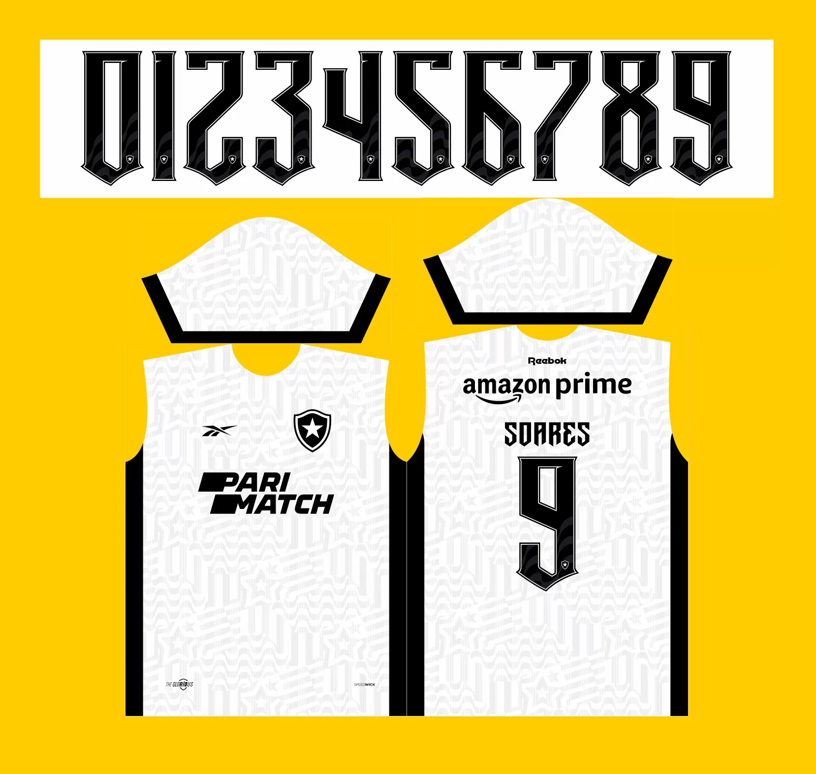 Arte Vetor Camisa Botafogo Terceira 2023-24 B