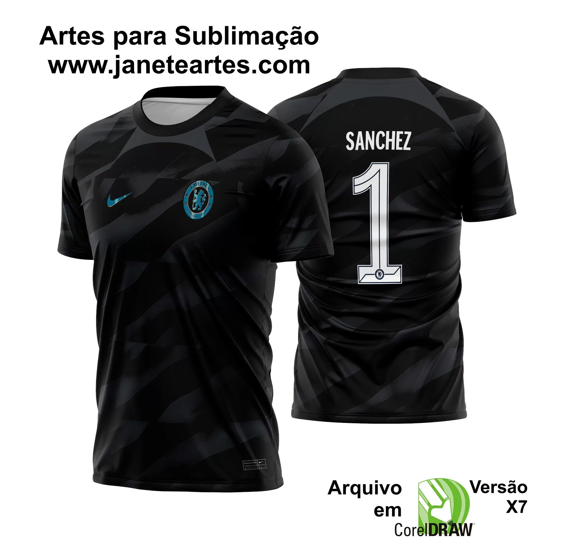 Arte Vetor Camisa Chelsea Goleiro 2023 - 2024