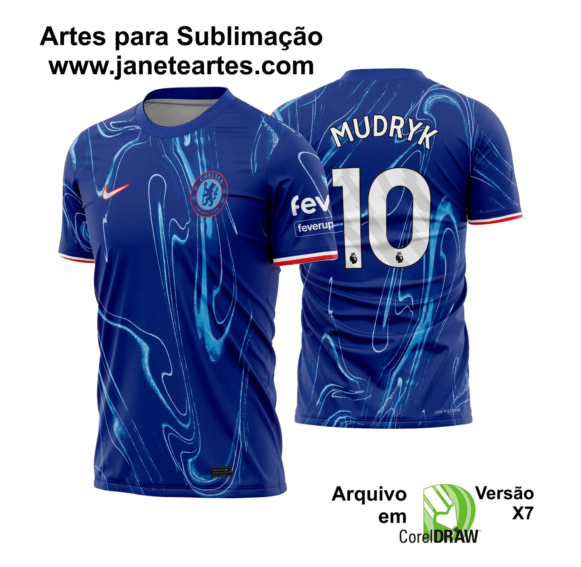 Arte Vetor Camisa Chelsea Titular 2024 - 2025