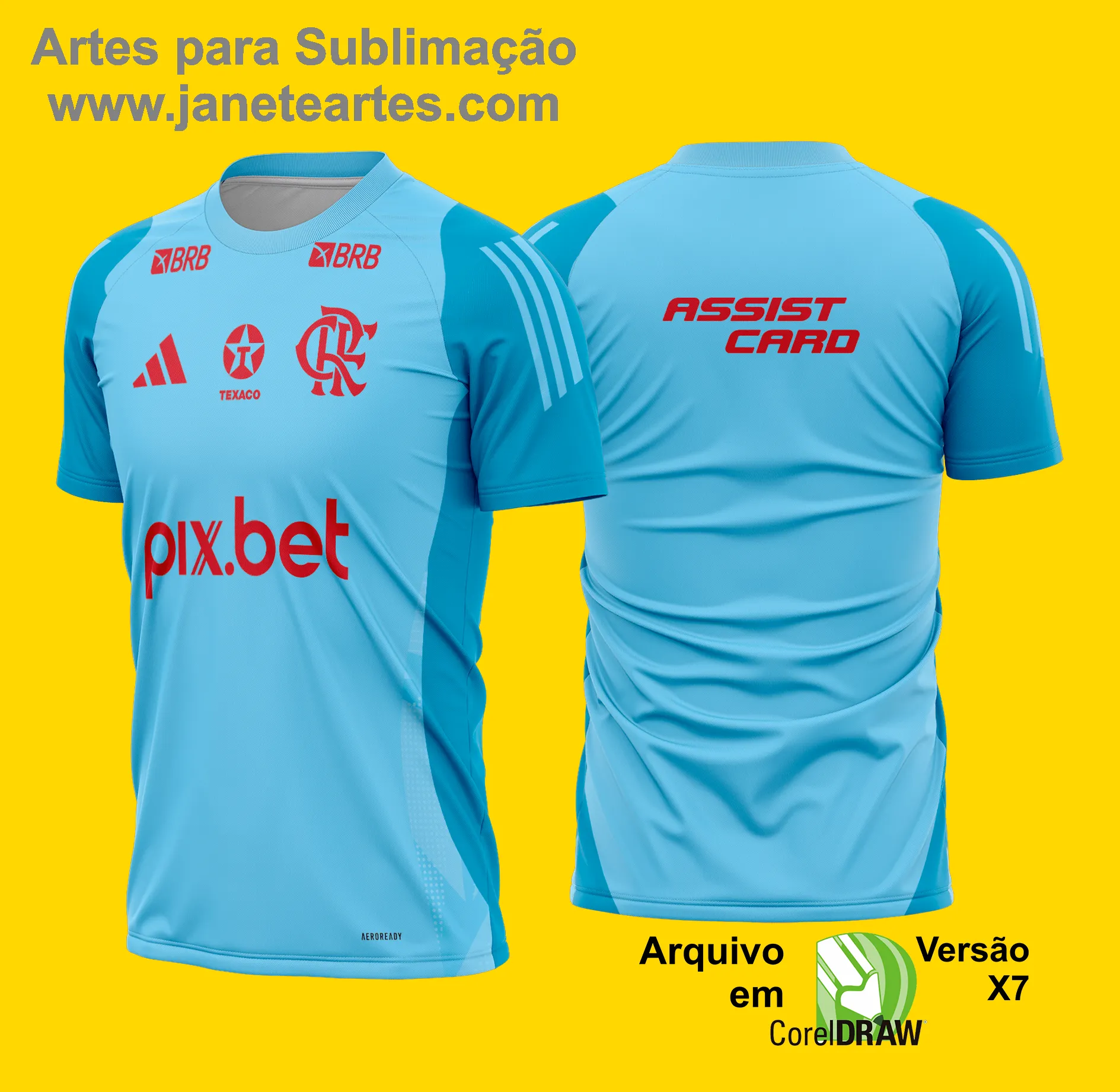 Arte Vetor Camisa Flamengo Treino 2025 - 2026