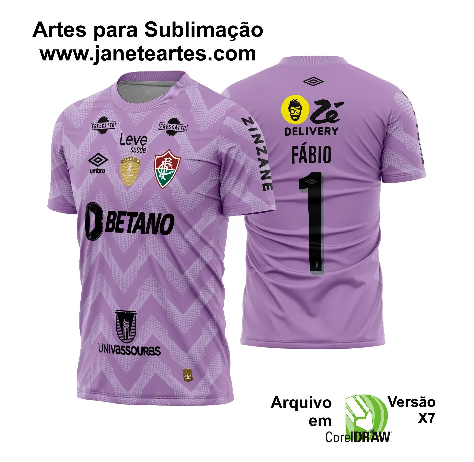 Arte Vetor Camisa Fluminense Goleiro 2024 - 2025