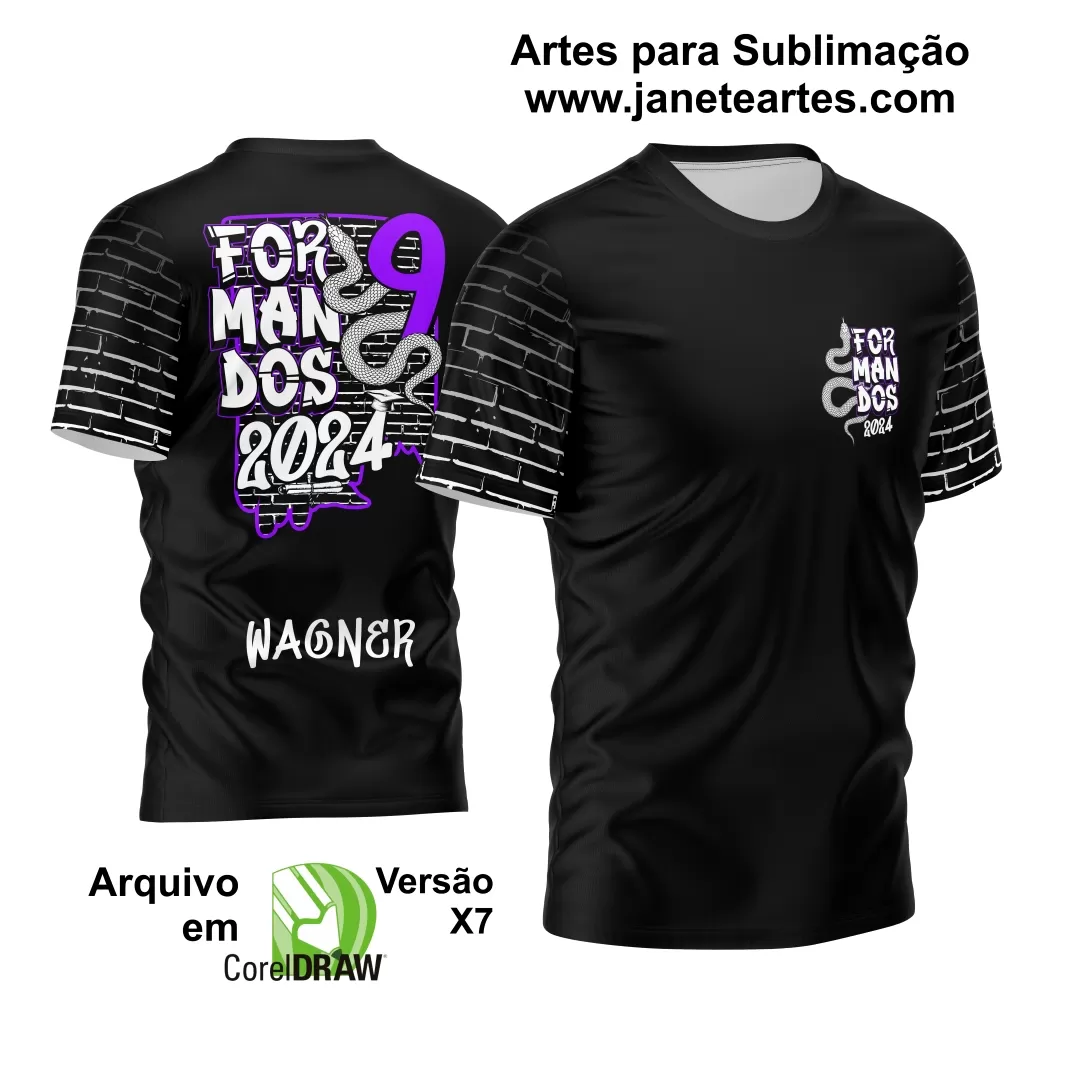 Arte Vetor Camisa Formandos 2024