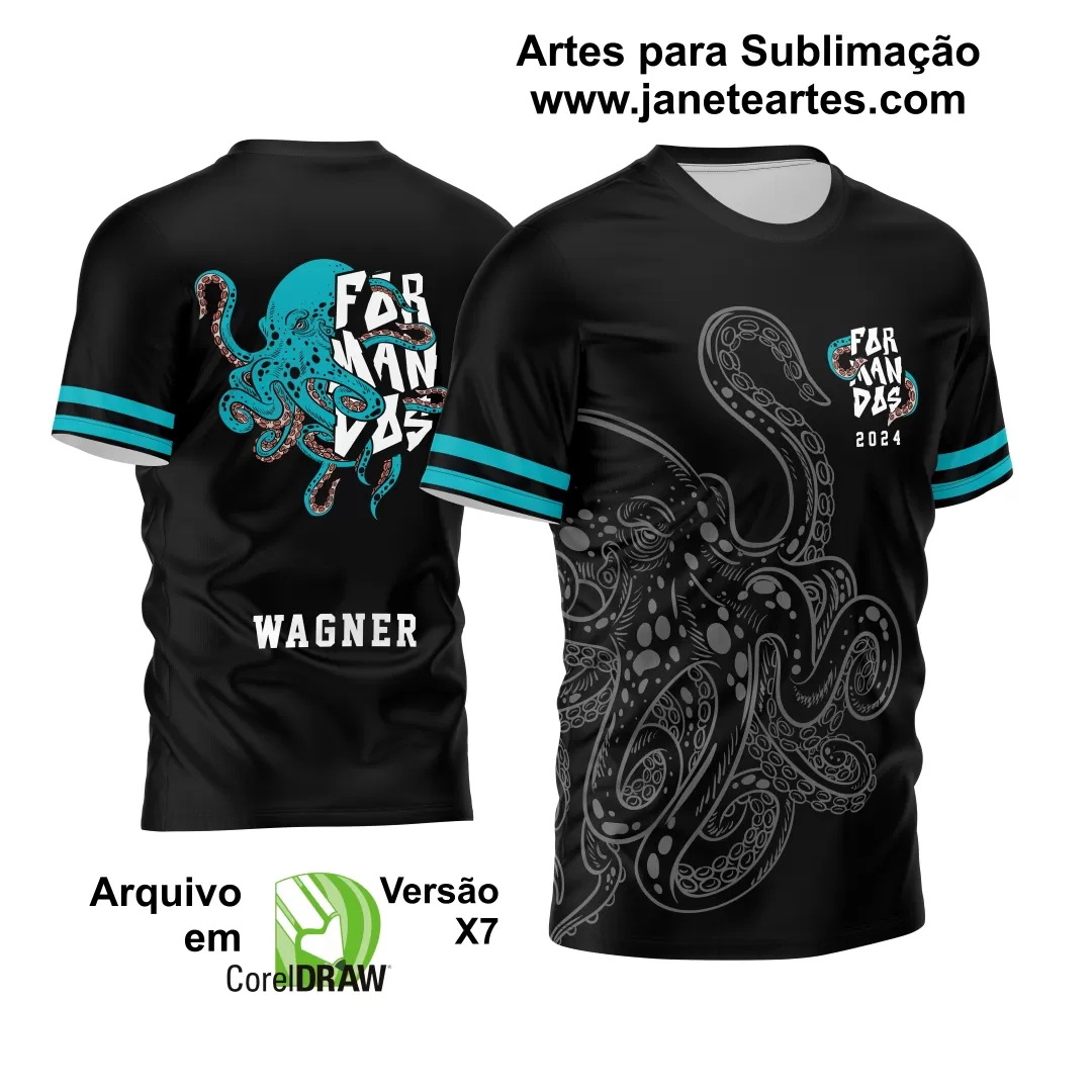 Arte Vetor Camisa Formandos 2024 Polvo