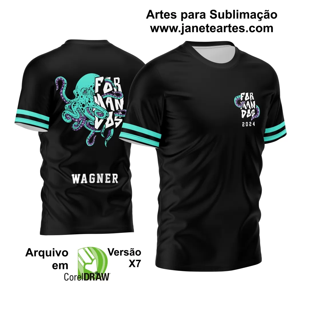 Arte Vetor Camisa Formandos 2024 Polvo Verde Água