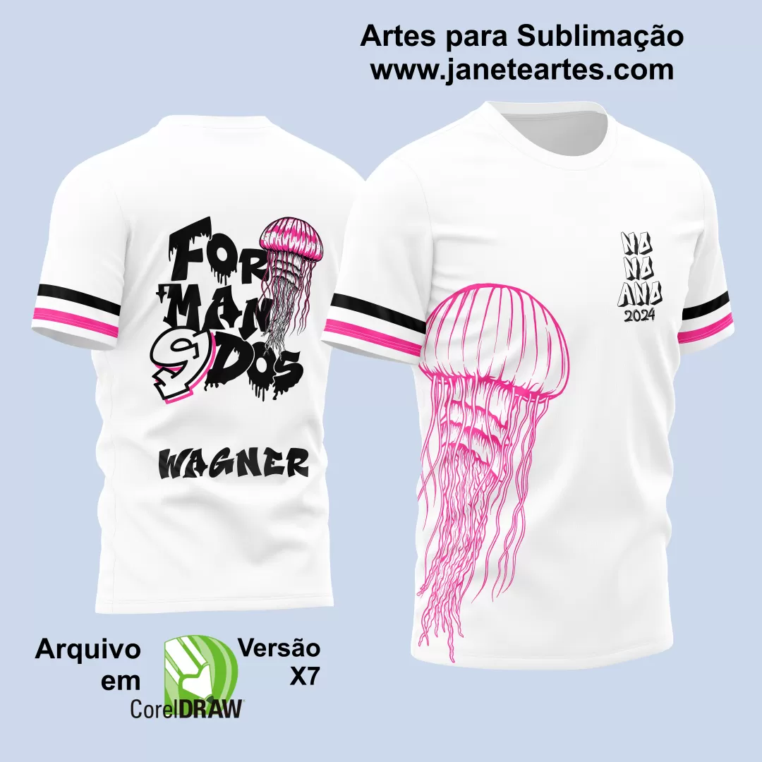 Arte Vetor Camisa Formandos Nono Ano 2024 Água-Viva