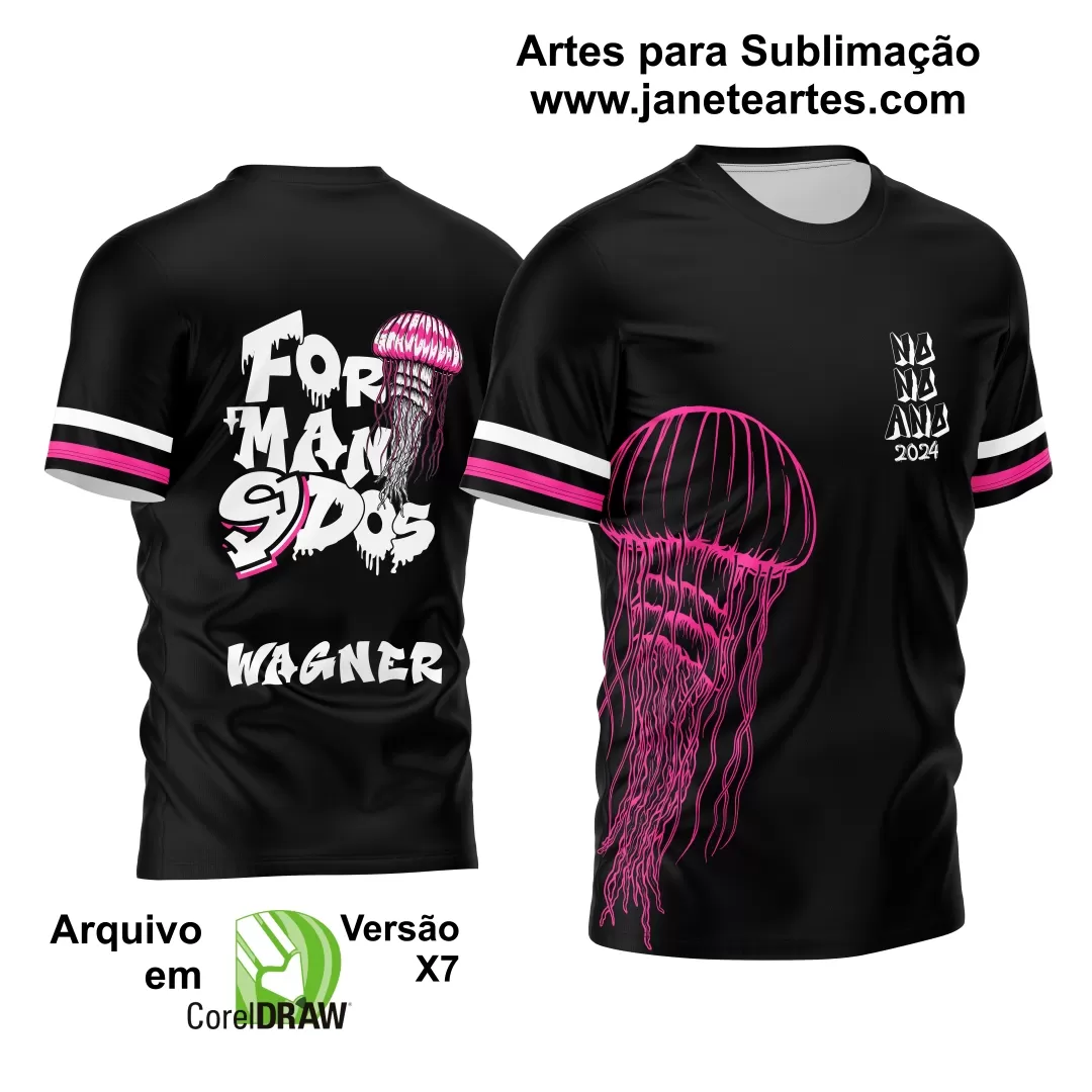 Arte Vetor Camisa Formandos Nono Ano 2024 Água-Viva