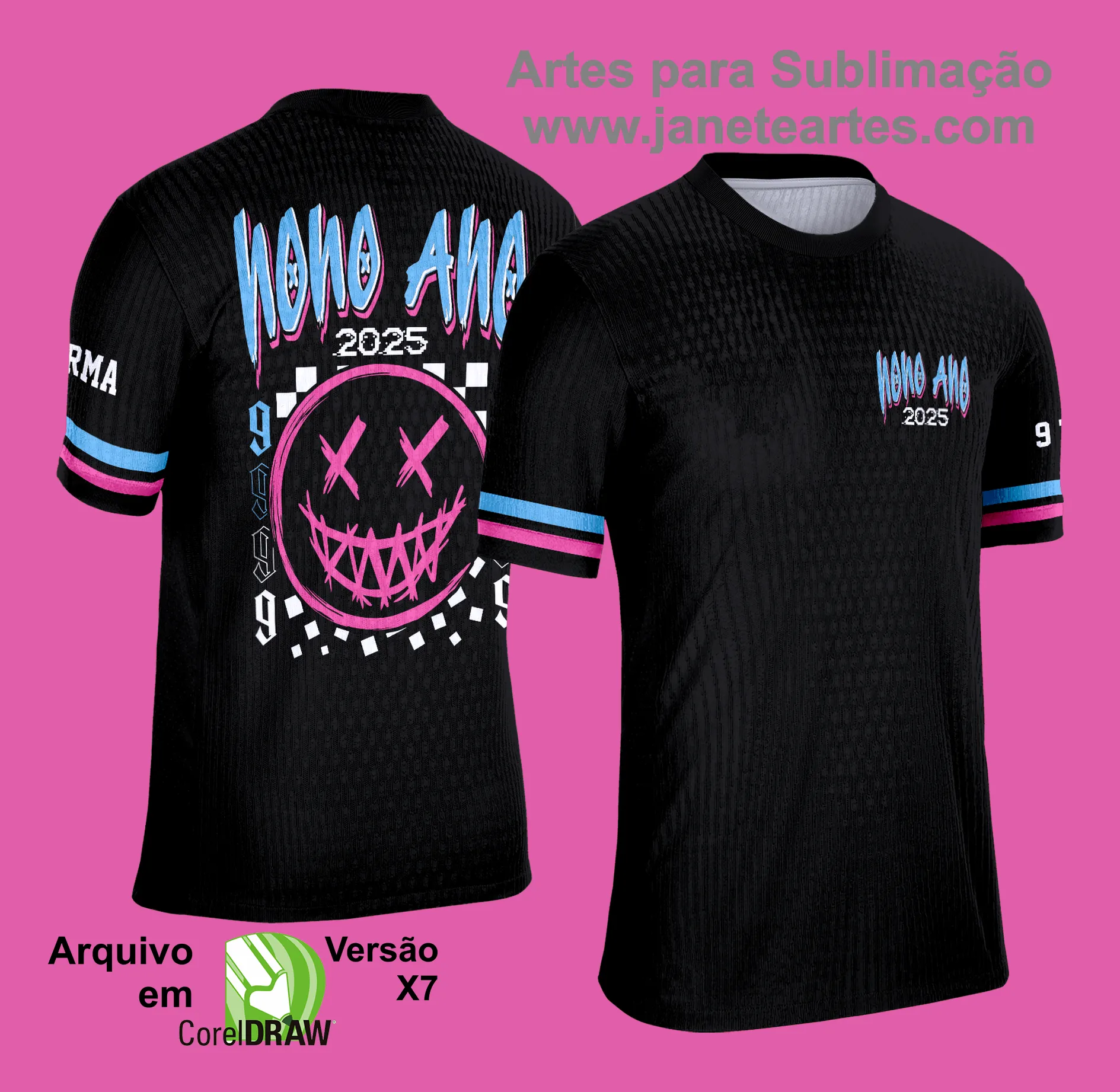 Arte Vetor Camisa Formandos Nono Ano 2025: Carinha