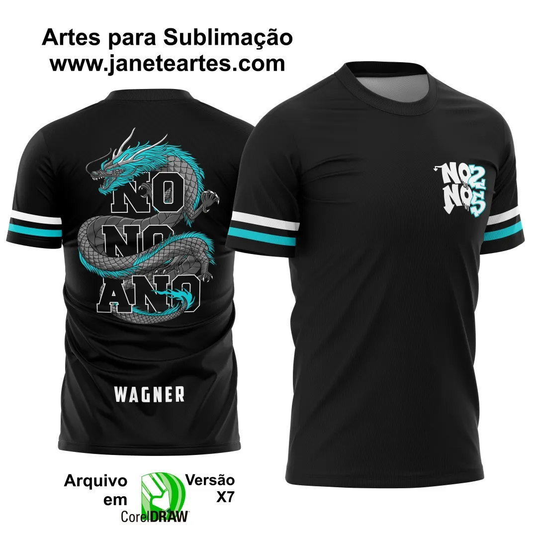 Arte Vetor Camisa Formandos Nono Ano Dragão