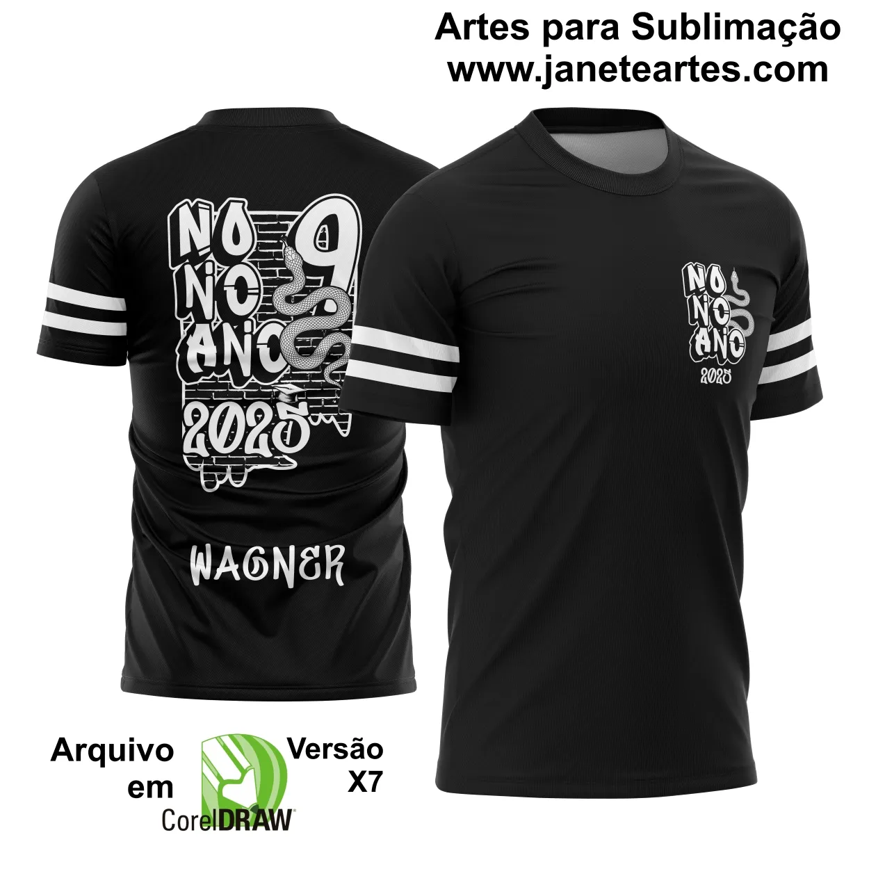 Arte Vetor Camisa Formandos Nono Ano Graffite