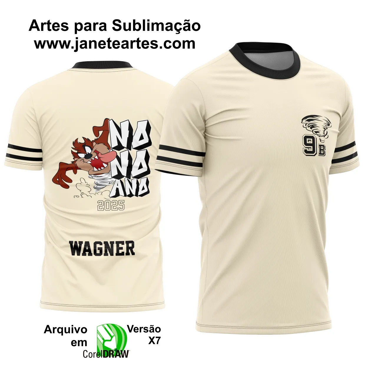 Arte Vetor Camisa Formandos Nono Ano Graffite Taz Mania