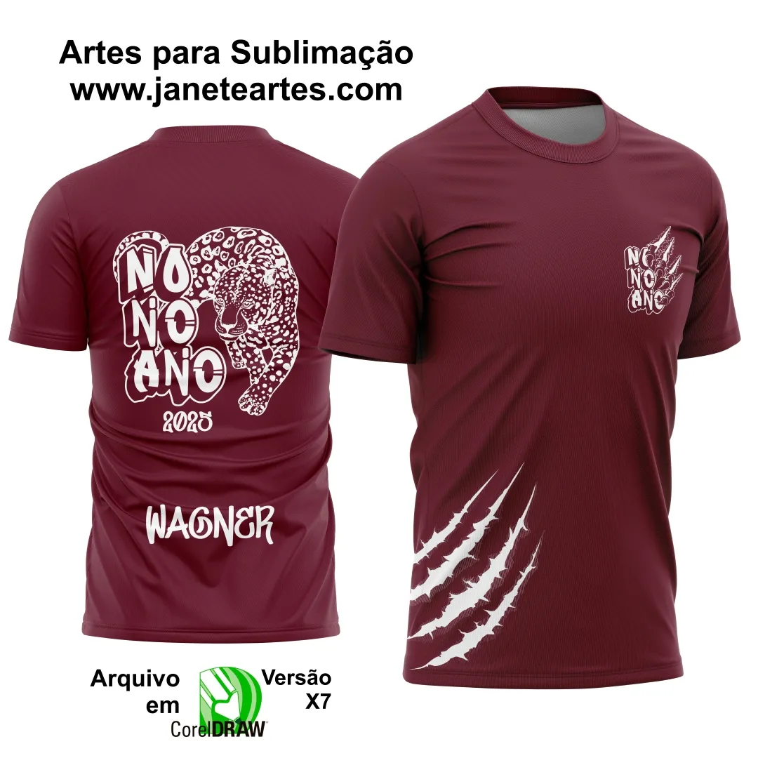 Arte Vetor Camisa Formandos Nono Ano Onça