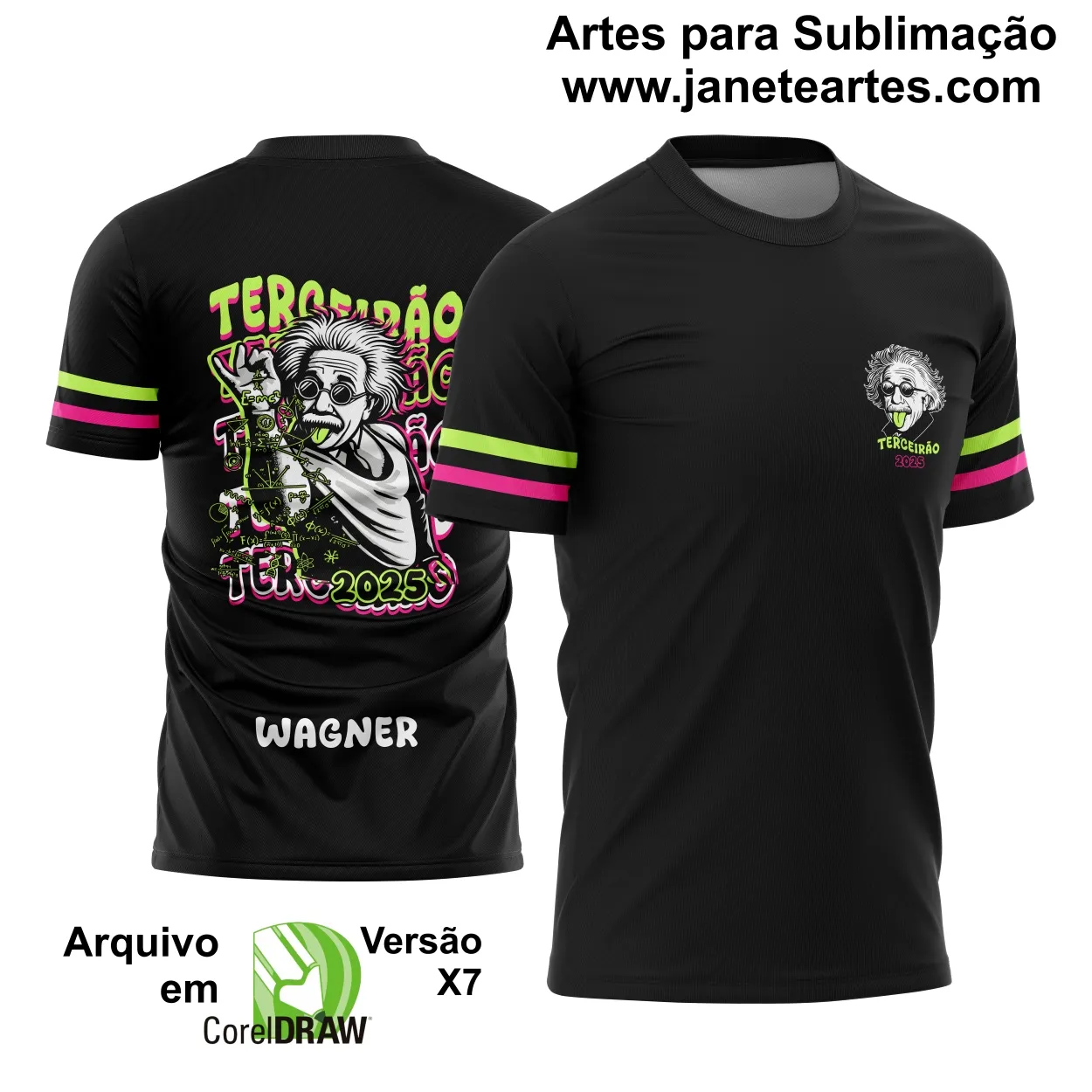 Arte Vetor - Camisa Formandos Terceirão Albert Einstein