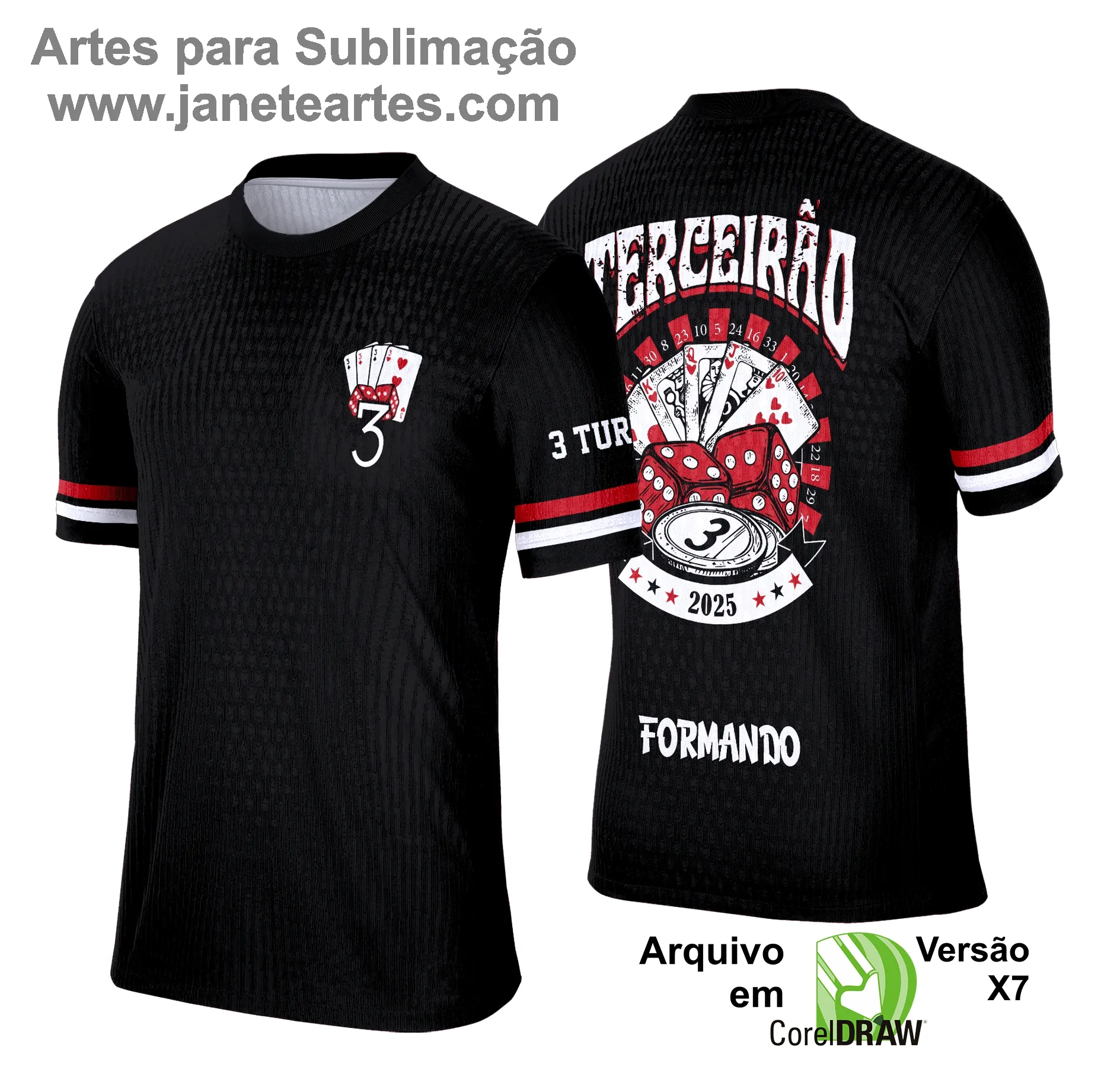 Arte Vetor - Camisa Formandos Terceirão Cassino