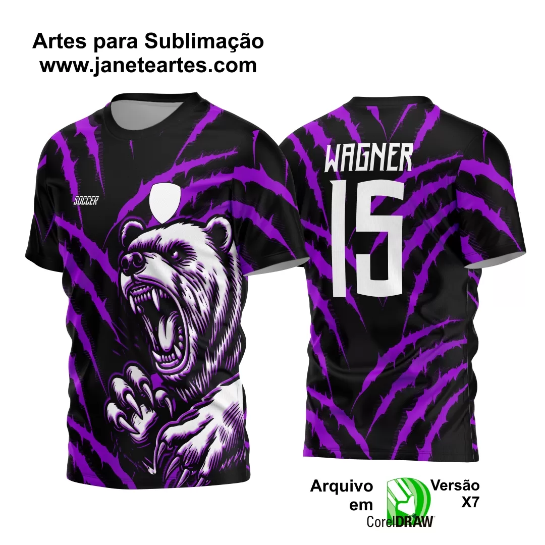 Arte Vetor Camisa InterClasse 2024 - 2025 Urso Branco