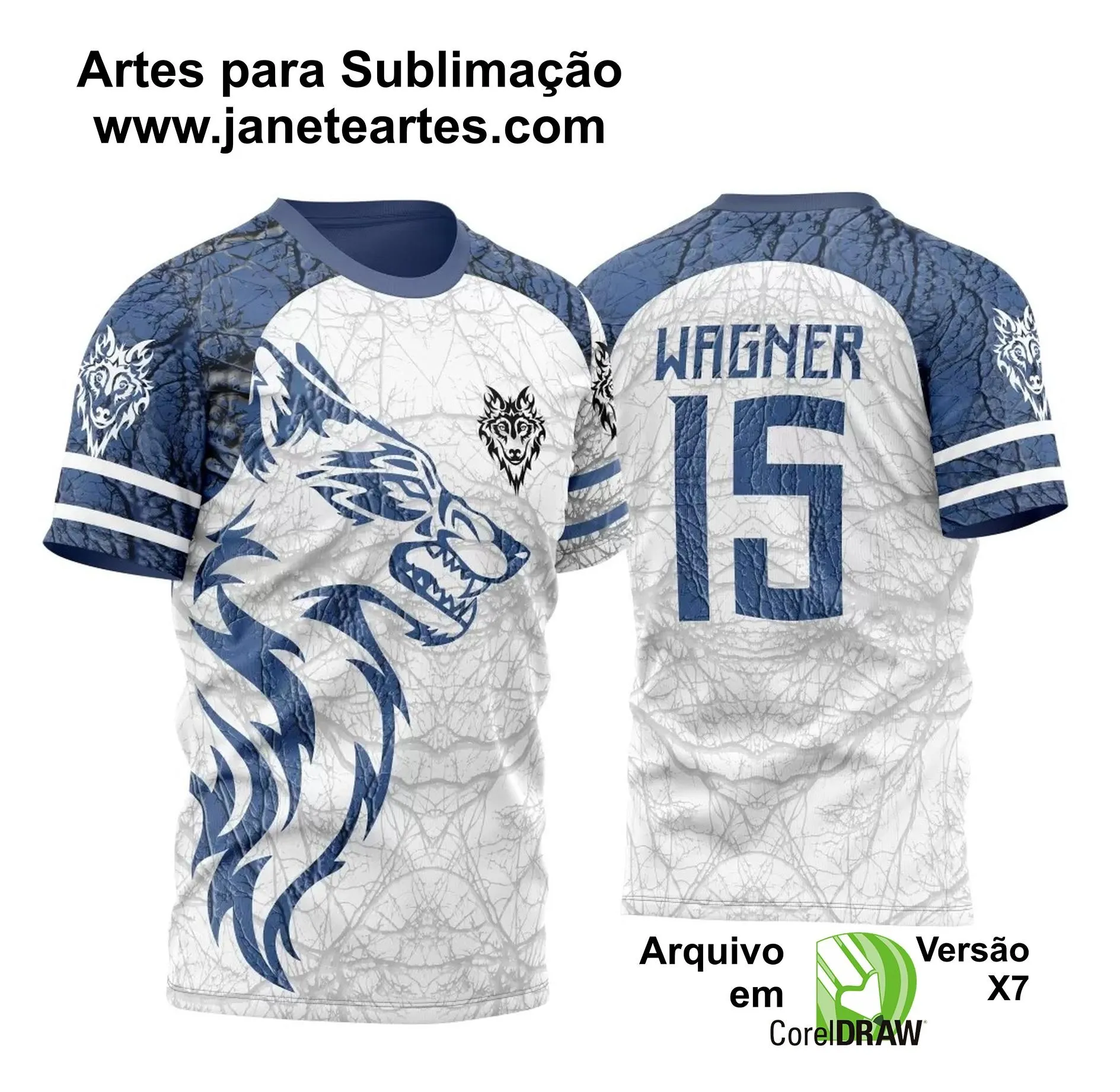 Arte Vetor Camisa InterClasse 2024 Lobo