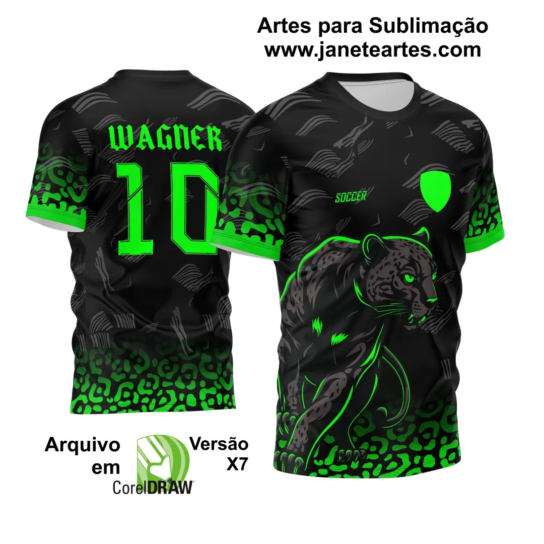 Arte Vetor Camisa InterClasse 2024 Pantera Negra Verde