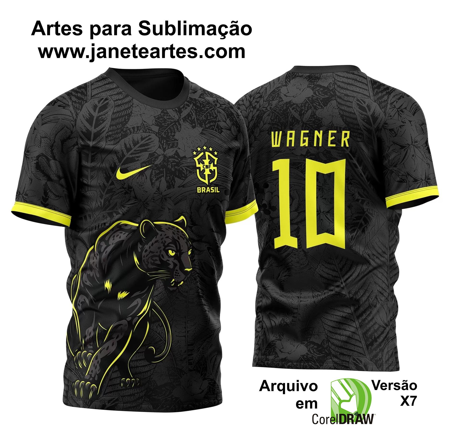 Arte Vetor Camisa InterClasse Brasil Pantera Negra 2023