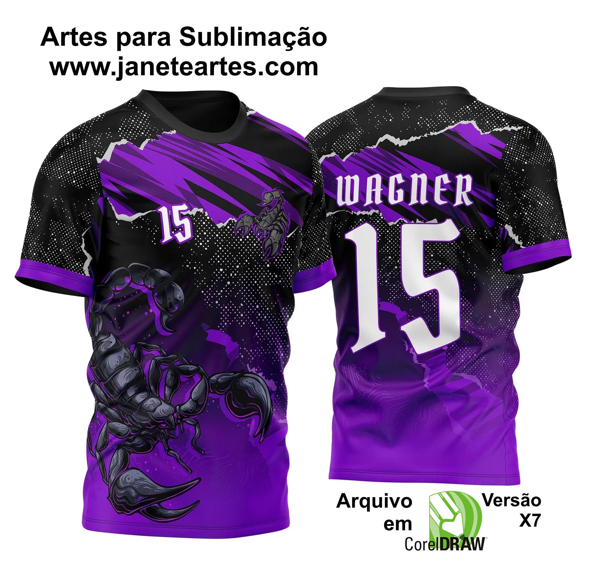 Arte Vetor Camisa InterClasse Escorpião Selvagem 2023