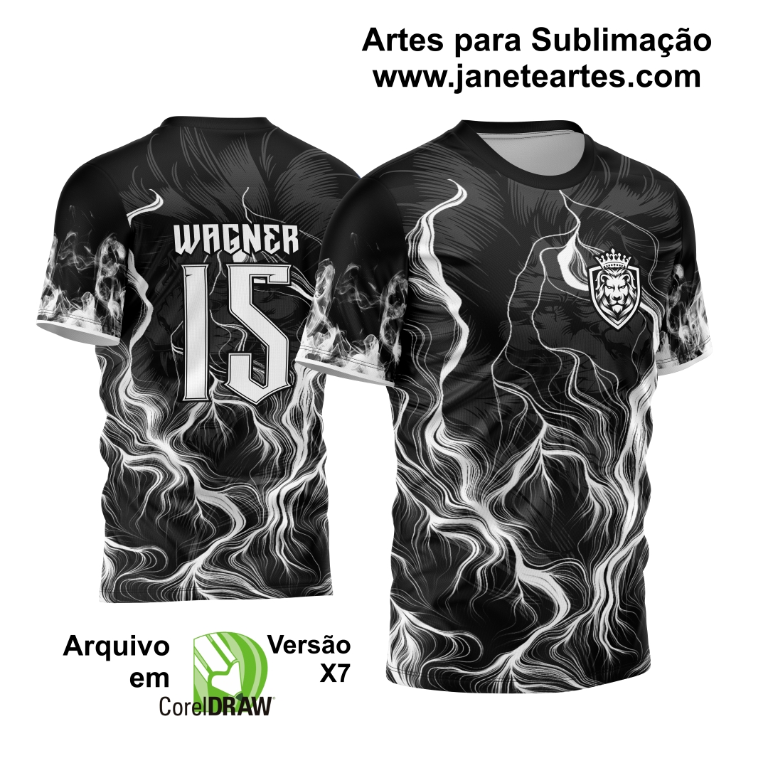 Arte Vetor Camisa InterClasse Leão Fogo Banco 2024