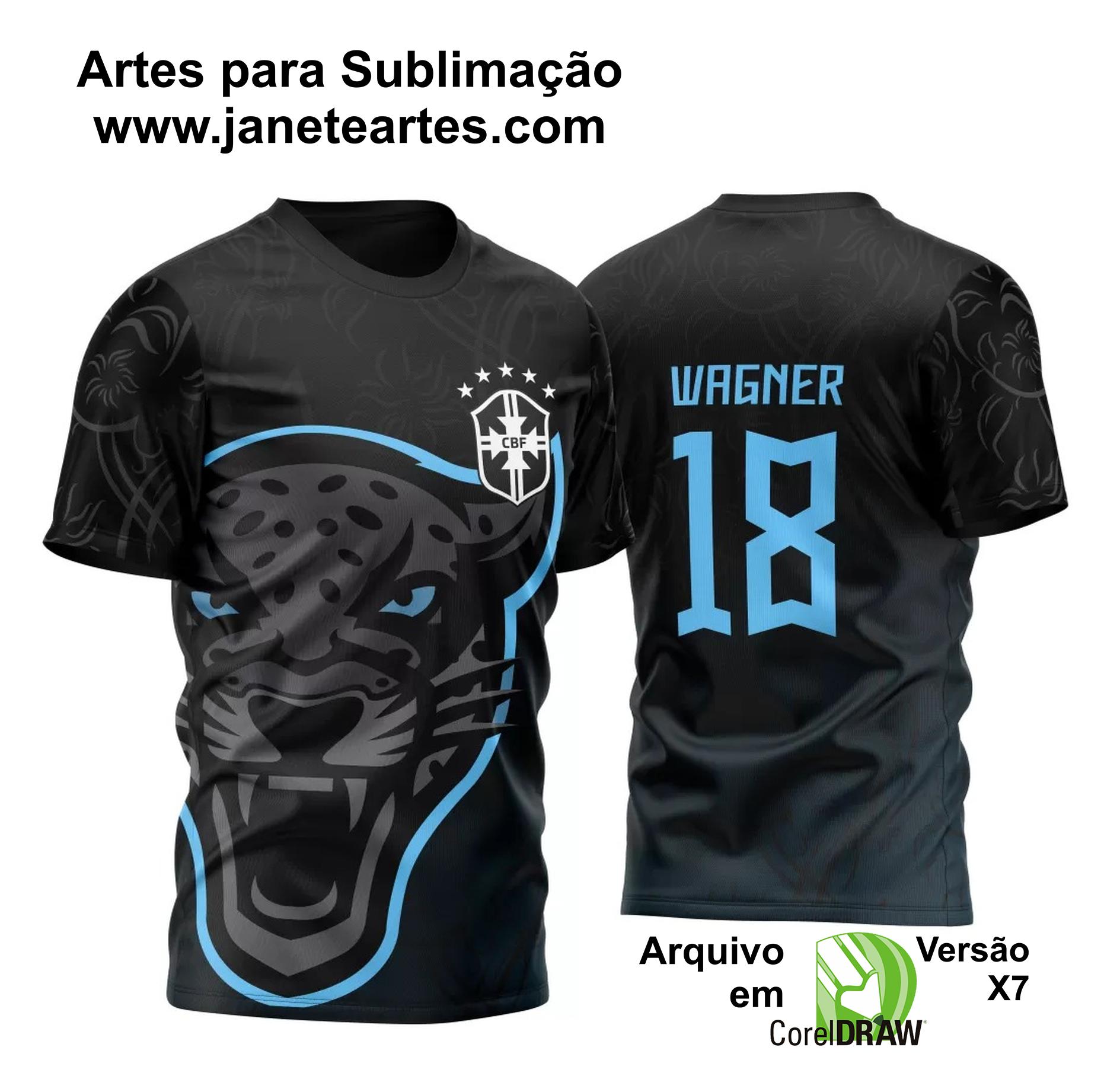 Arte Vetor Camisa InterClasse Pantera Negra Brasil 2023