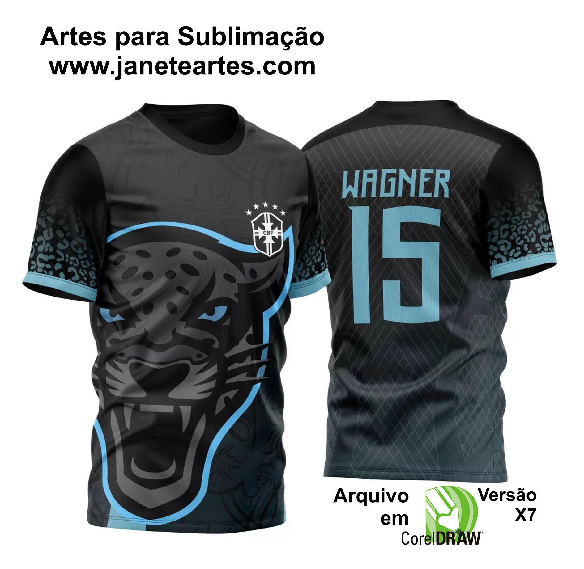 Arte Vetor Camisa InterClasse Pantera Negra Brasil Mod 02 2023