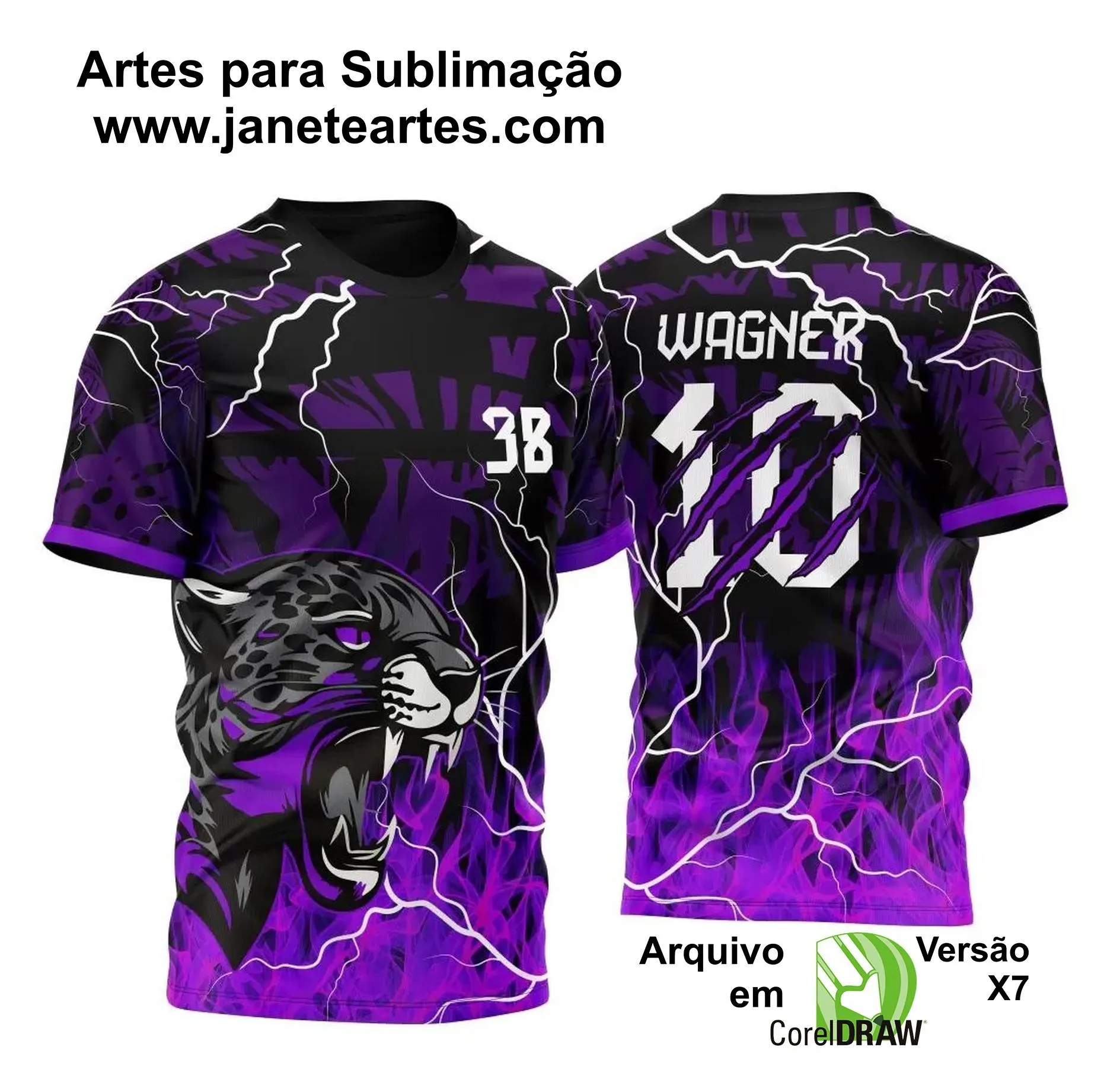 Arte Vetor Camisa InterClasse Pantera Negra Raios  2024 - 2025