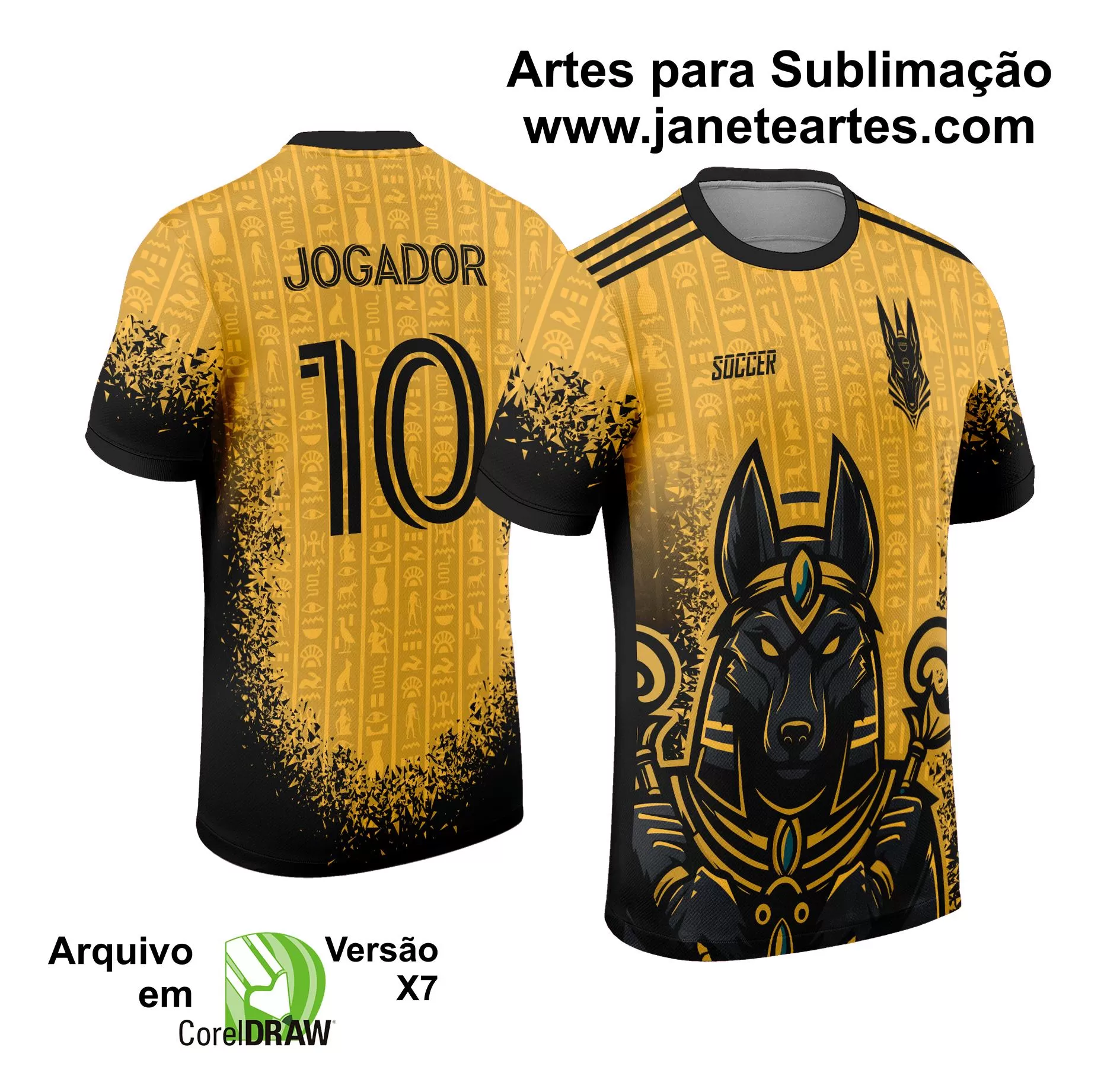 Arte Vetor Camisa Interclasse Anubis 2024