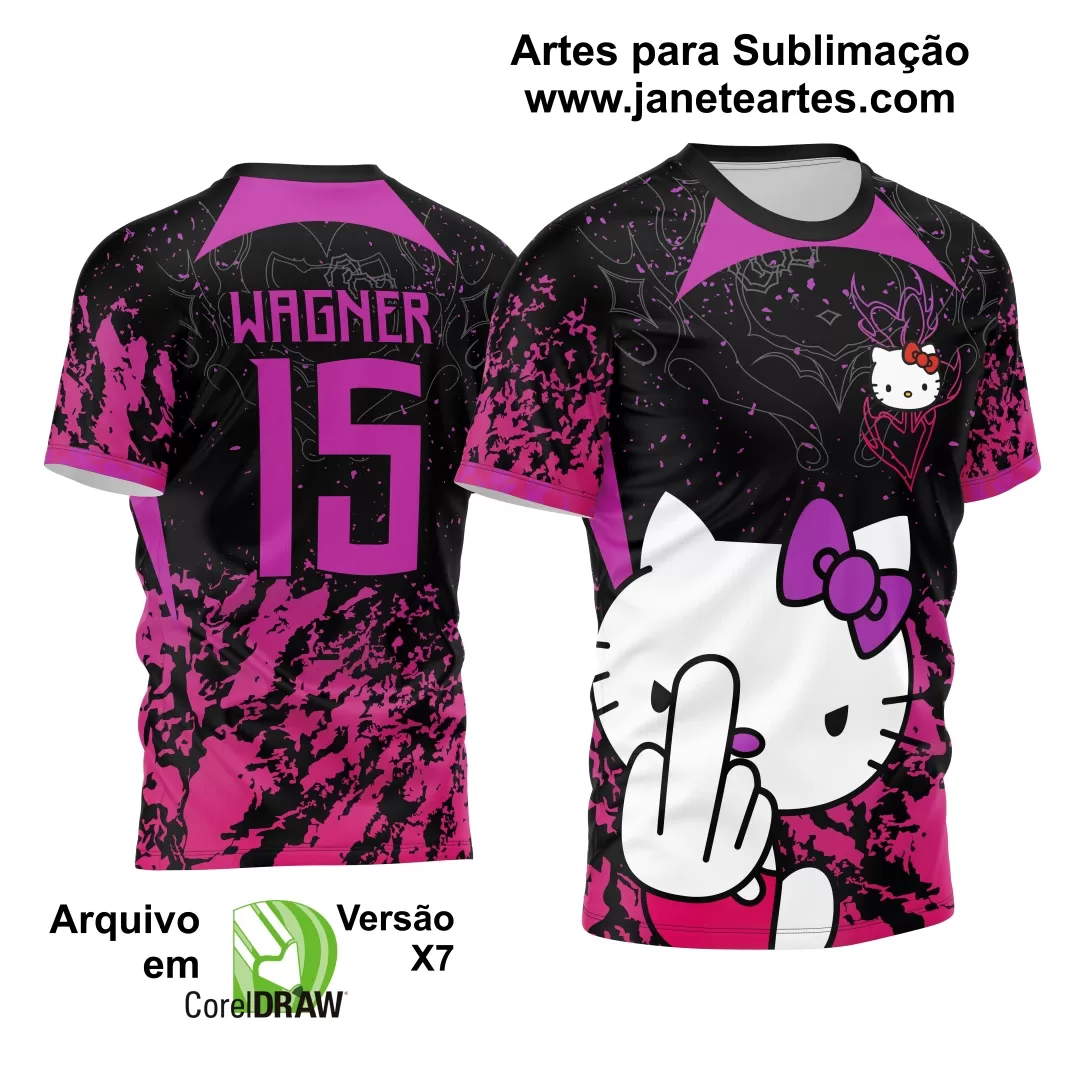 Arte Vetor Camisa Interclasse Hello Kitty 2024