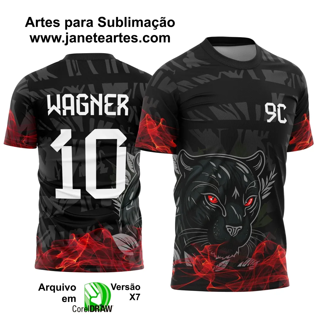 Arte Vetor Camisa Interclasse Jersey Pantera Negra