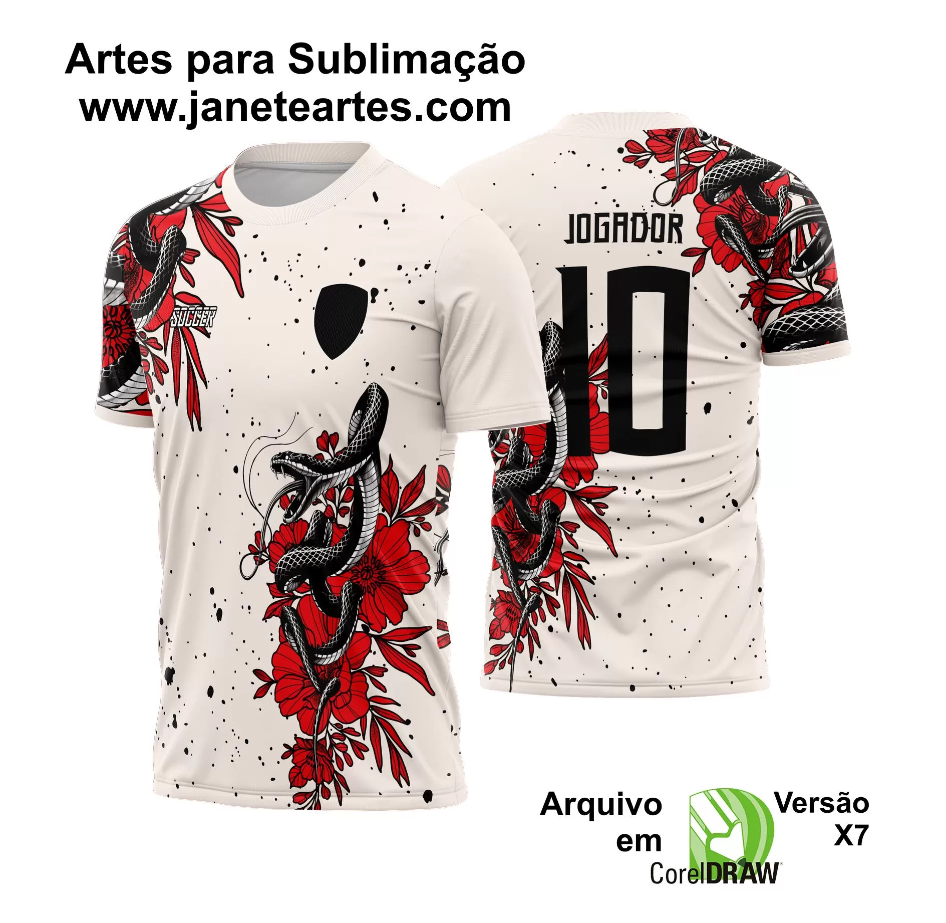 Arte Estampa Camisa Interclasse - Jogos Internos - 2024 - Cobra