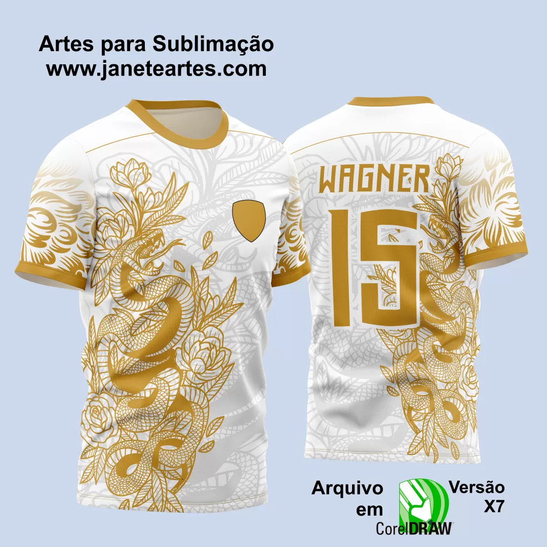 Arte Vetor Camisa Interclasse - Jogos Internos - 2024 - Cobra Serpente