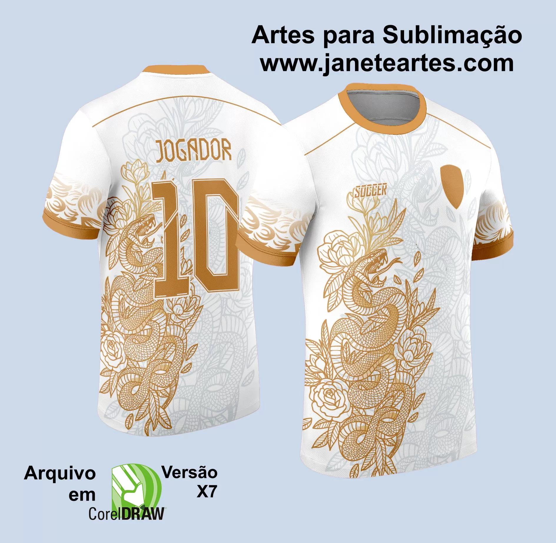 Arte Vetor Camisa Interclasse - Jogos Internos - 2024 - Cobra Serpente