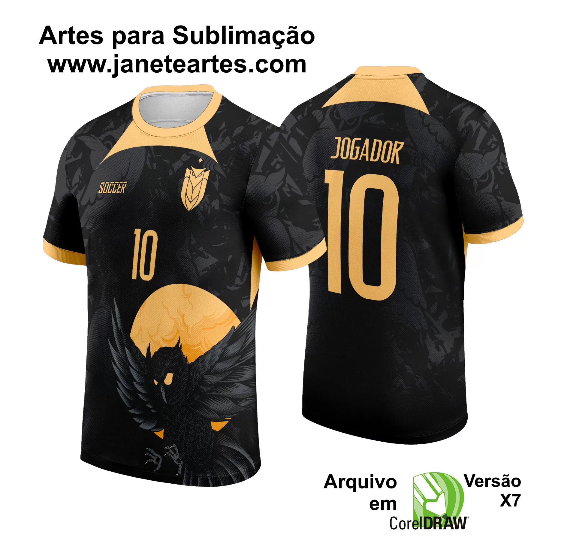 Arte Vetor Camisa Interclasse - Jogos Internos - 2024 - Coruja