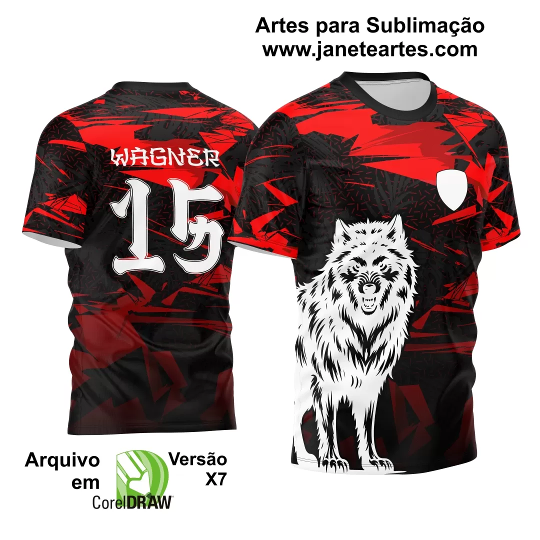 Arte Vetor Camisa Interclasse - Jogos Internos - 2024 - Lobo