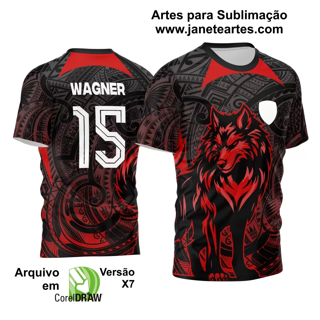 Arte Vetor Camisa Interclasse - Jogos Internos - 2024 - Lobo