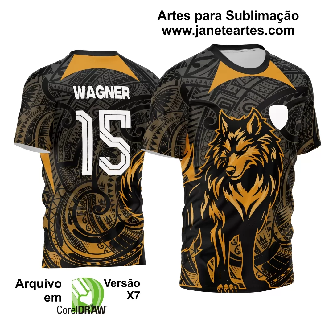 Arte Vetor Camisa Interclasse - Jogos Internos - 2024 - Lobo