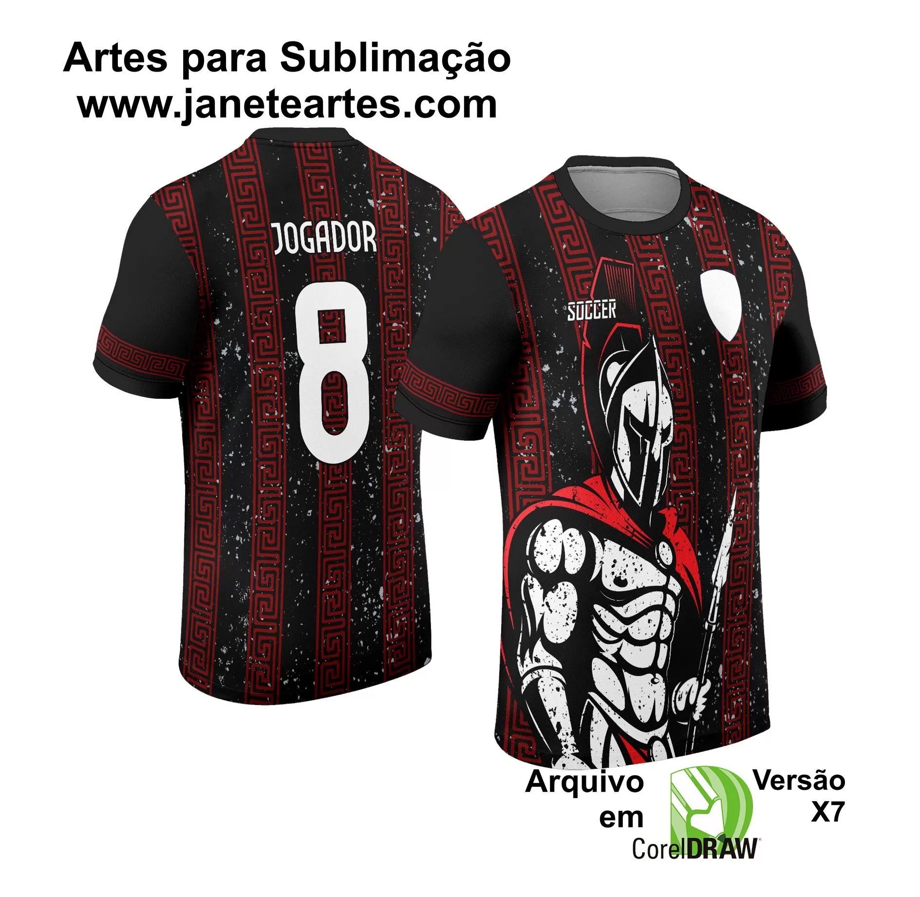 Arte Vetor Camisa Interclasse - Jogos Internos - 2024 - Spartan