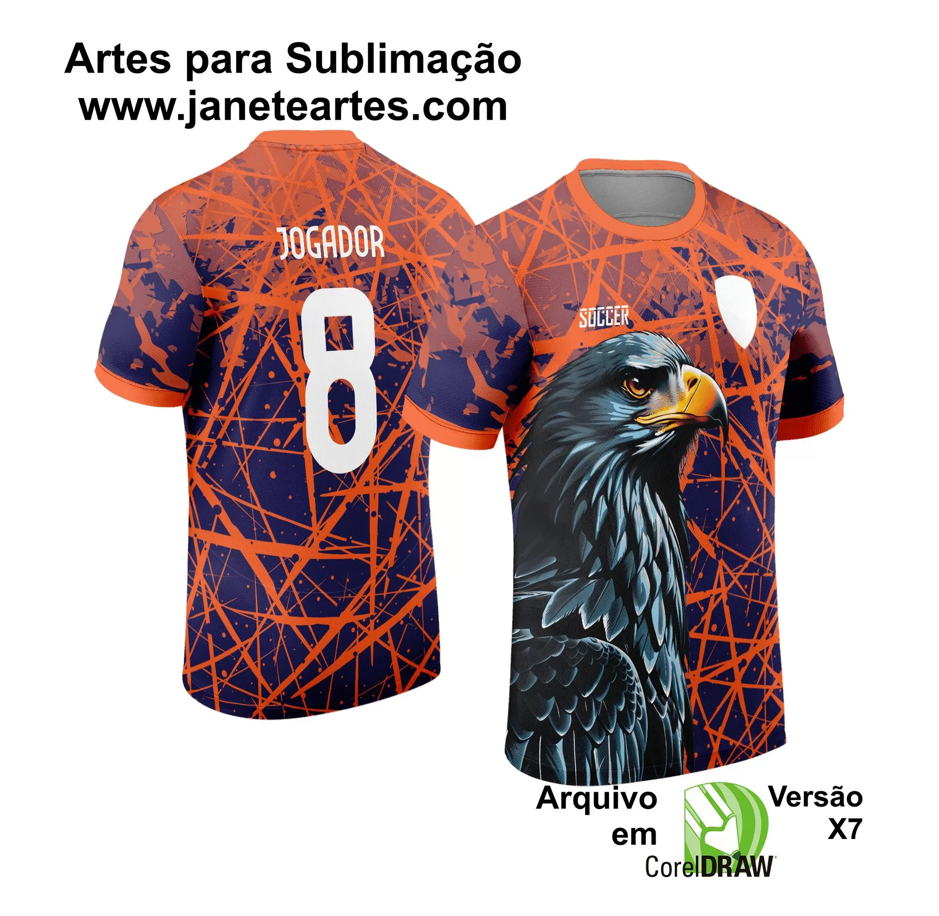 Arte Vetor Camisa Interclasse - Jogos Internos - 2024 - Águia