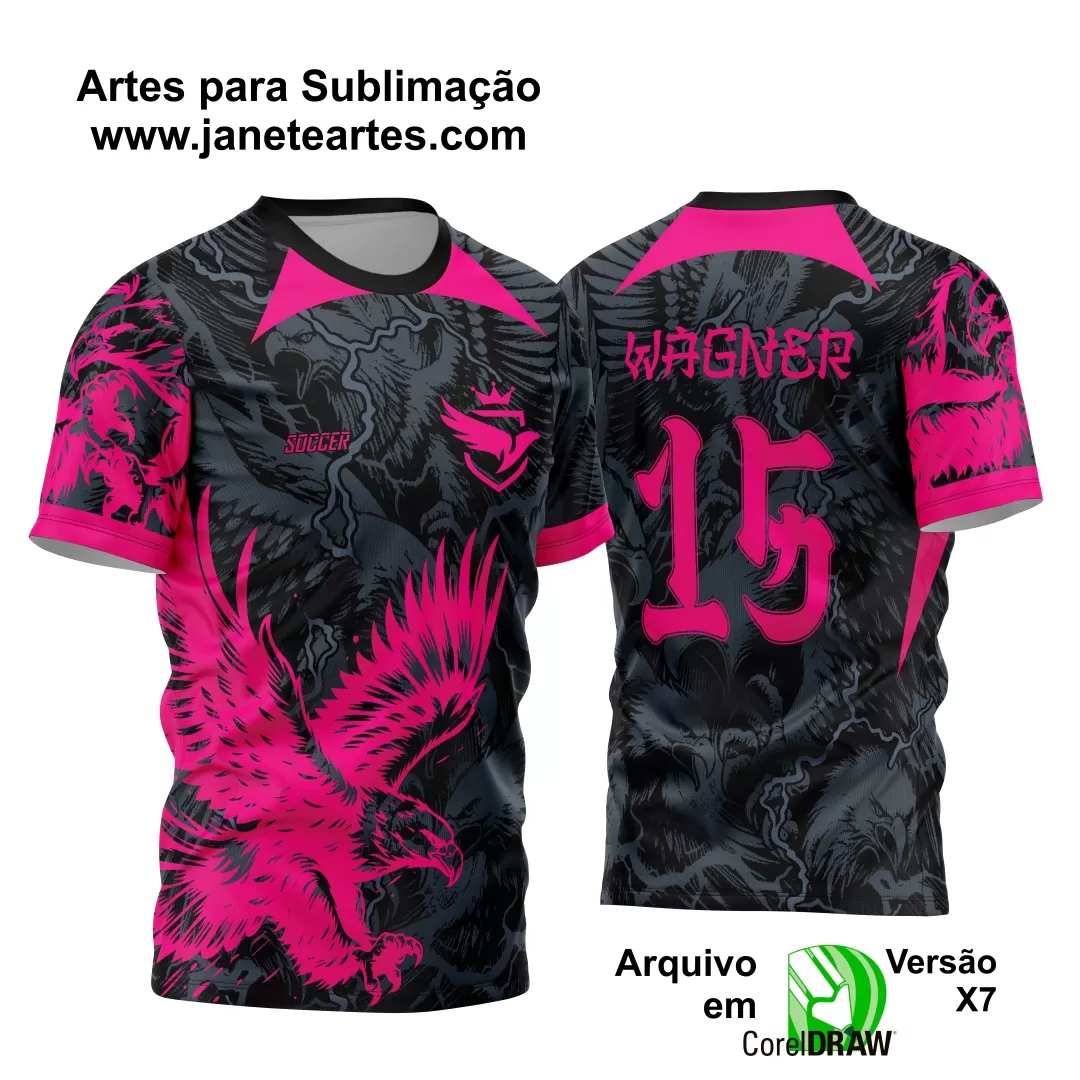 Arte Vetor Camisa Interclasse - Jogos Internos - 2024 - Águia Rosa