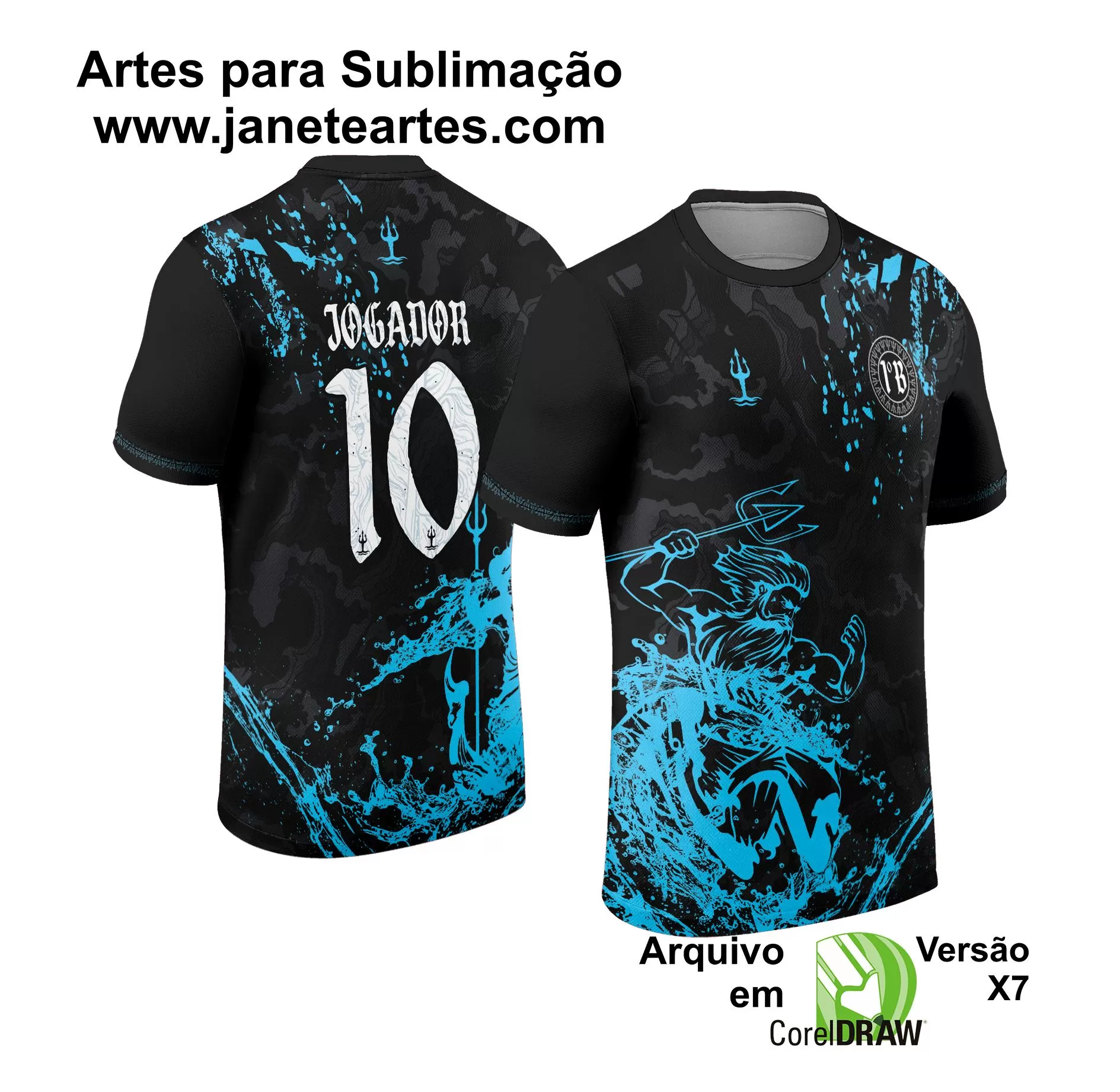 Arte Vetor Camisa Interclasse Poseidon 2024