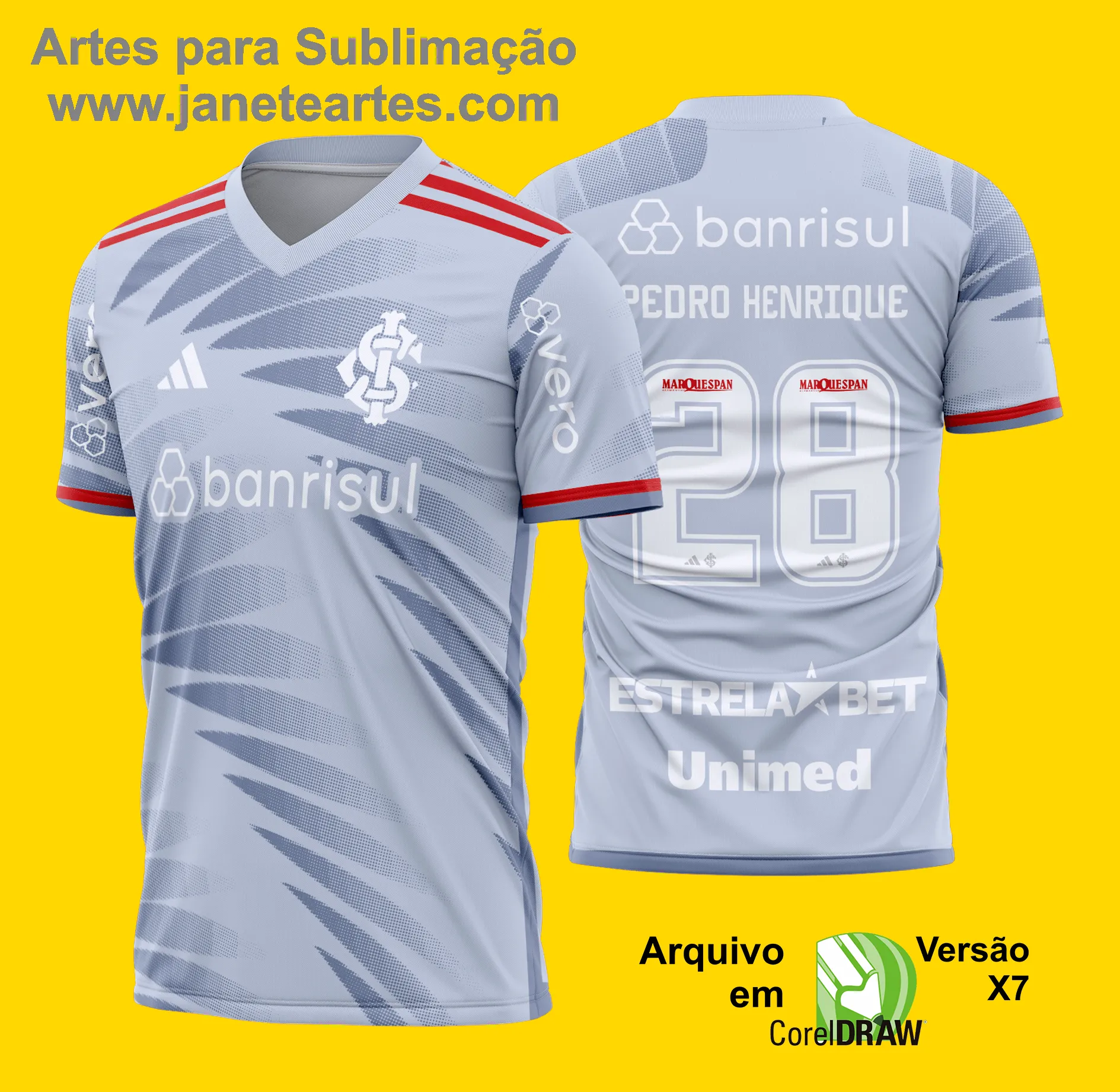 Arte Vetor Camisa Internacional Terceira 2024 - 2025