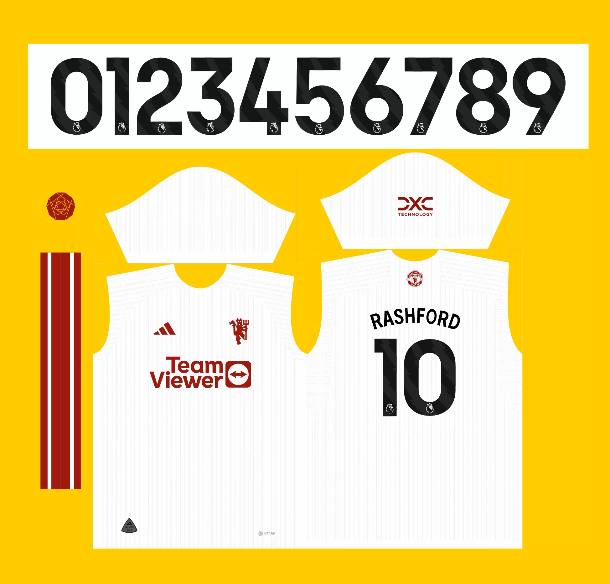 Arte Vetor Camisa Manchester United Terceira 2023 - 2024
