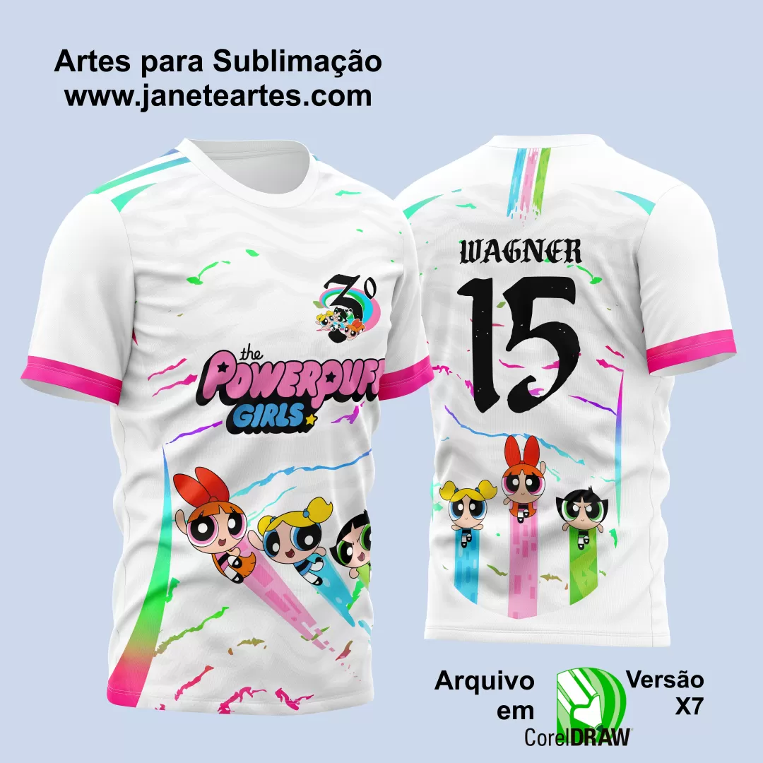 Arte Vetor Camisa Meninas Superpoderosas 2024