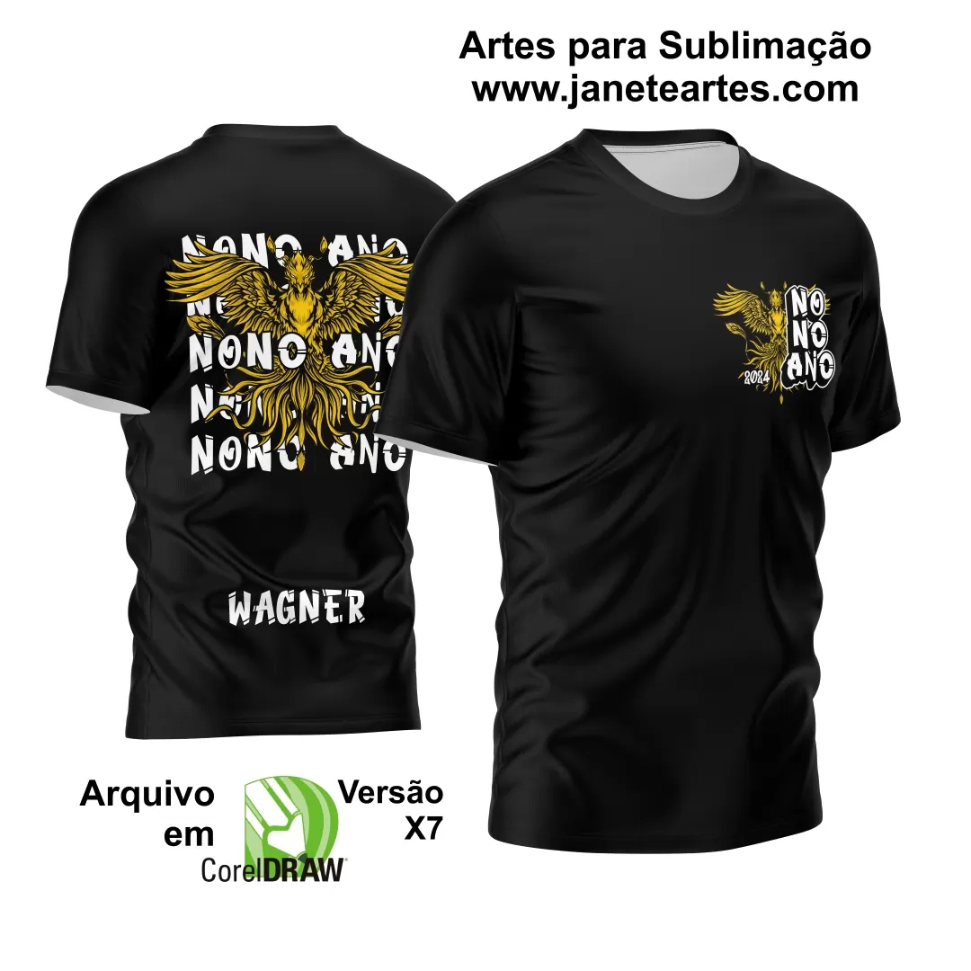 Arte Vetor Camisa Nono Ano 2024 Fenix