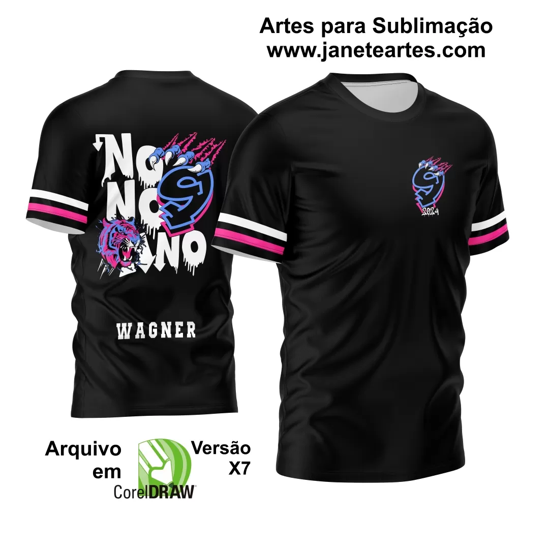 Arte Vetor Camisa Nono Ano 2024 Tigre