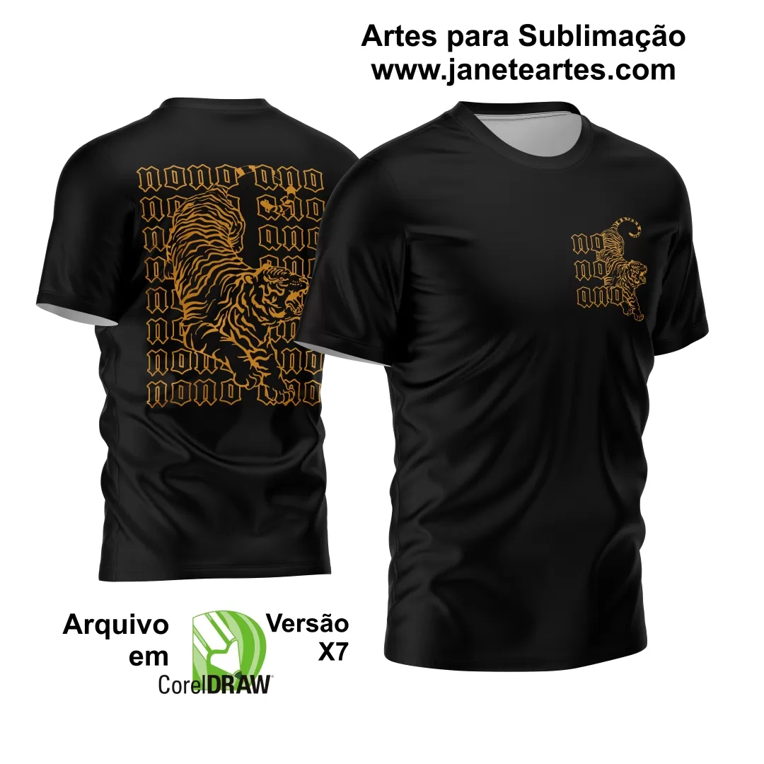 Arte Vetor Camisa Nono Ano 2024 Tigre