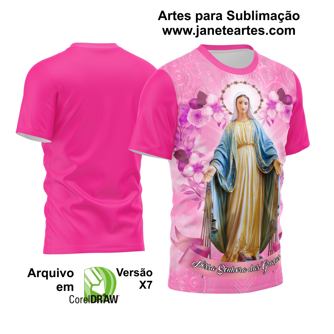 Arte Vetor Camisa Nossa Senhora Das Graças 2023