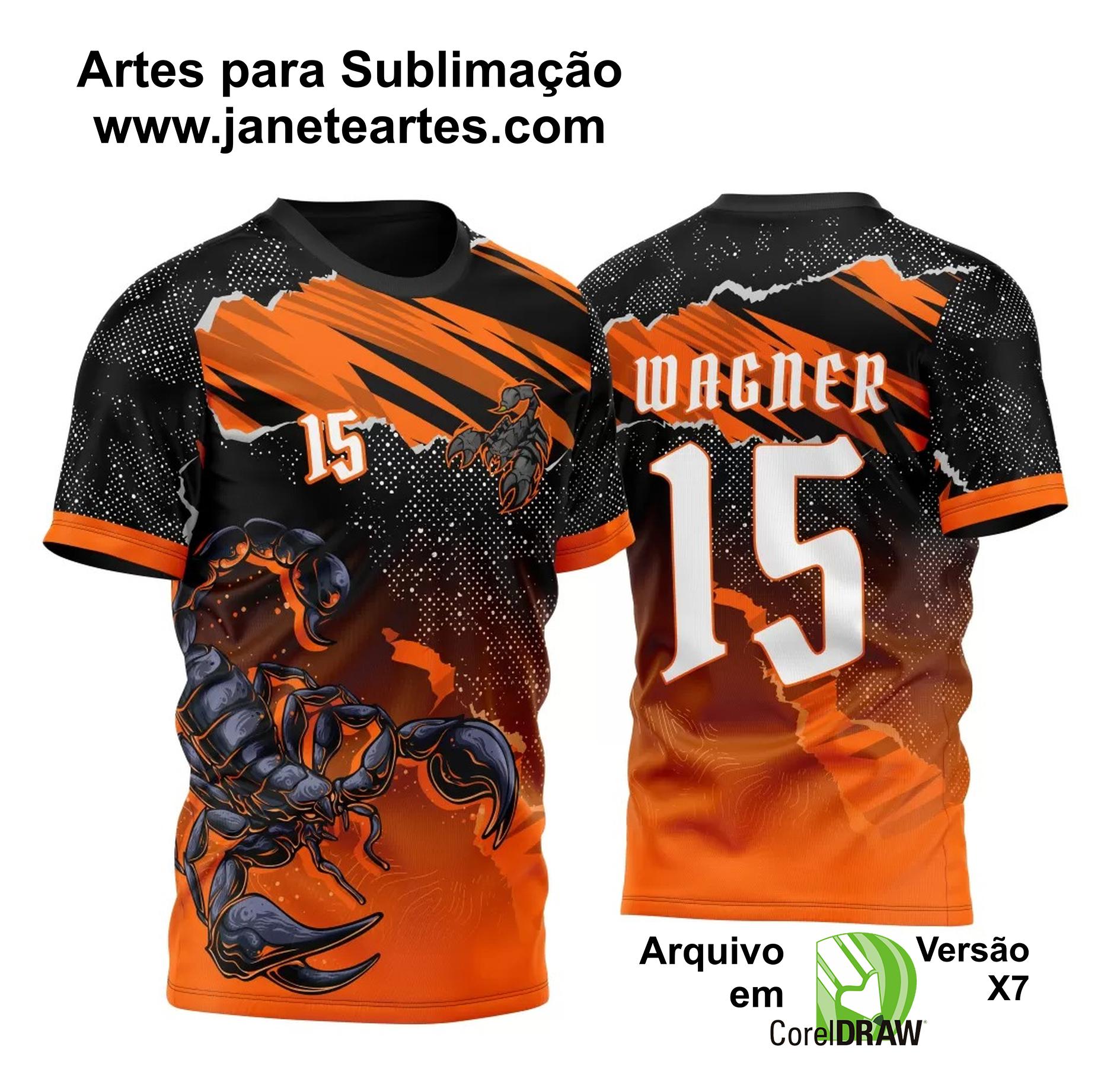 Arte Vetor Camisa Para Atlética Acadêmica e InterClasse Escorpião 2023