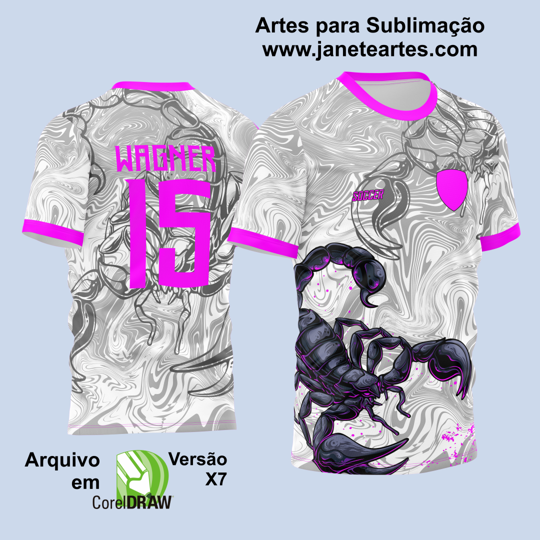 Arte Vetor Camisa Para Atlética Acadêmica e InterClasse Escorpião 2023