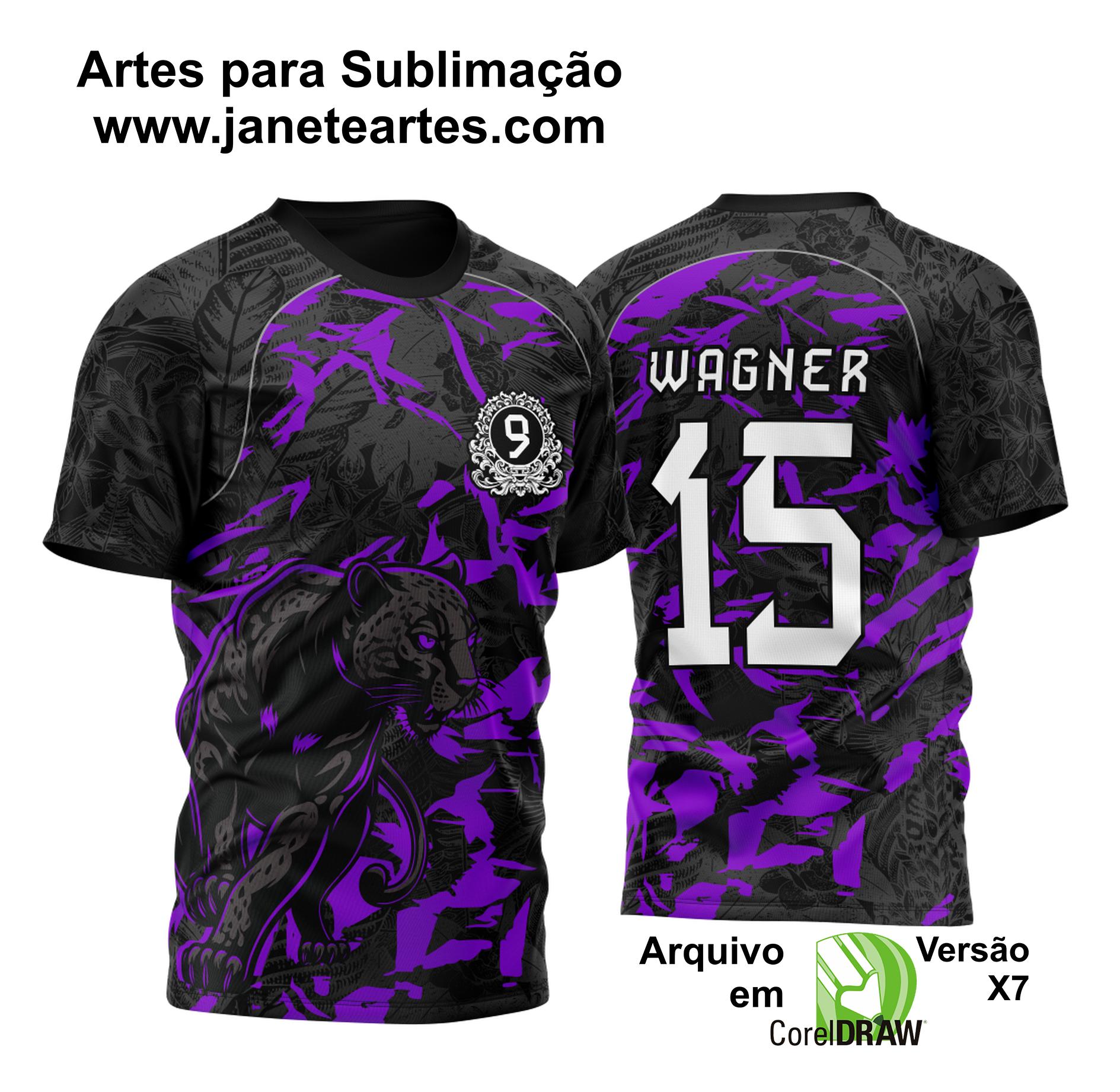 Arte Vetor Camisa Para InterClasse Pantera Nono Ano 2023 Modelo Roxa